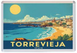 Torrevieja - Spain - Artistic Jumbo Fridge Magnet 26S1