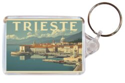 Trieste - Italy - Artistic Double Sided Large Keyring 26I1