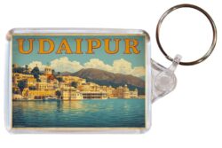 Udaipur - India - Artistic Double Sided Large Keyring 26I1