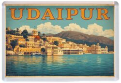 Udaipur - India - Artistic Jumbo Fridge Magnet 26I1