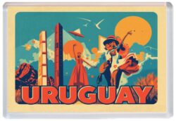 Uruguay - Artistic Jumbo Fridge Magnet 26U1