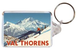 Val Thorens - France - Artistic Double Sided Large Keyring 26F1