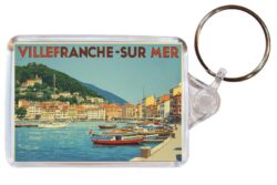 Villefrance-sur-Mer - France - Artistic Double Sided Large Keyring 26F1