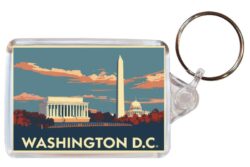 Washington D.C. - USA - Artistic Double Sided Large Keyring 26US1