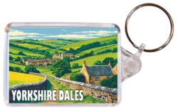 Yorkshire Dales - Artistic Double Sided Large Keyring 26E1