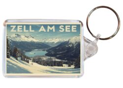 Zell am See - Austria - Artistic Double Sided Large Keyring 26A1