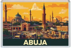 Abuja - Nigeria - Jumbo Fridge Magnet 26N1