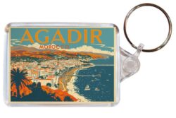 Agadir - Morocco - Artistic Double Sided Large Keyring 26M1