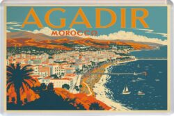Agadir - Morocco -Artistic Jumbo Fridge Magnet 26A1