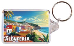 Albuferia - Portugal - Artistic Double Sided Large Keyring 26P1
