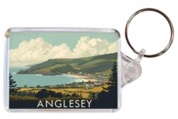 Anglesey - Wales - Artistic Double Sided Large Keyring 26W1