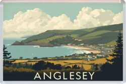 Anglesey - Wales - Artistic Jumbo Fridge Magnet 26E1