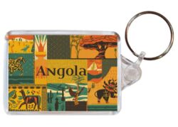 Angola - Artistic Double Sided Large Keyring 26A1