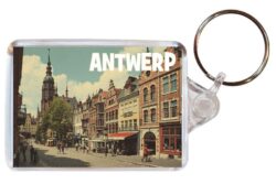 Antwerp - Belgium - Artistic Double Sided Large Keyring 26C1