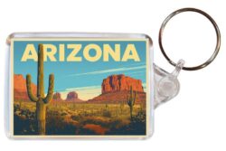 Arizona - USA - Artistic Double Sided Large Keyring 26US1