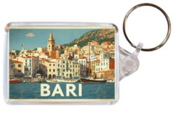 Bari - Italy - Artistic Double Sided Large Keyring 26I1