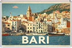 Bari - Italy - Artistic Jumbo Fridge Magnet 26I1