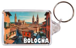 Bologna - Italy - Artistic Double Sided Large Keyring 26I1