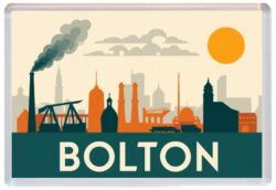 Bolton - Lancashire - Artistic Jumbo Fridge Magnet 26E1