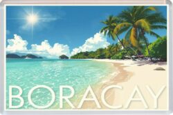 Boracay - Philippines - Artistic Jumbo Fridge Magnet 26P1