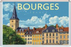 Bourges - France - Artistic Jumbo Fridge Magnet 26F1