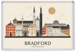 Bradford - Yorkshire - Artistic Jumbo Fridge Magnet 26E1