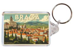Braga - Portugal - Artistic Double Sided Large Keyring 26P1