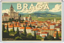Braga - Portugal - Artistic Jumbo Fridge Magnet 26P1