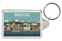 Bristol - Artistic Double Sided Large Keyring 26E1