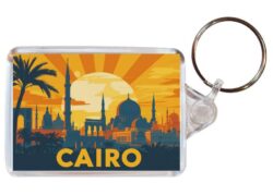 Cairo - Egypt - Artistic Double Sided Large Keyring 26E1