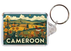 Cameroon - Artistic Double Sided Large Keyring 26C1