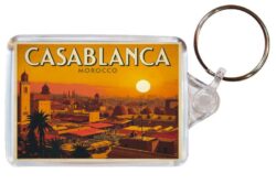 Casablanca - Morocco - Artistic Double Sided Large Keyring 26M1