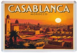 Casablanca - Morocco - Africa - Artistic Jumbo Fridge Magnet 26A1