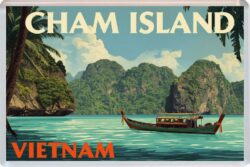Cham Island - Vietnam - Artistic Jumbo Fridge Magnet 26V1