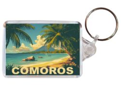 Comoros - Artistic Double Sided Large Keyring 26C1