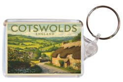 Cotswolds - Artistic Double Sided Large Keyring 26E1