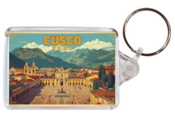 Cusco - Peru - Artistic Double Sided Large Keyring 26P1