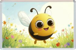 Cute Bee - Fun Jumbo Fridge Magnet