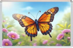 Cute Butterfly - Fun Jumbo Fridge Magnet