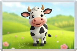 Cute Cow - Fun Jumbo Fridge Magnet