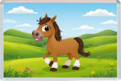 Cute Horse - Fun Jumbo Fridge Magnet