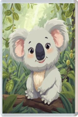 Cute Koala - Fun Jumbo Fridge Magnet