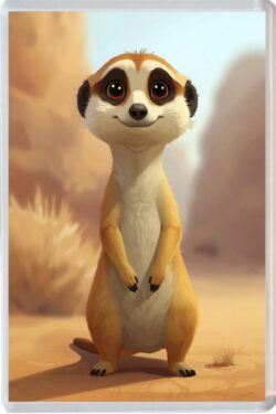 Cute Meerkat - Fun Jumbo Fridge Magnet