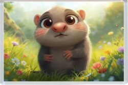 Cute Mole - Fun Jumbo Fridge Magnet