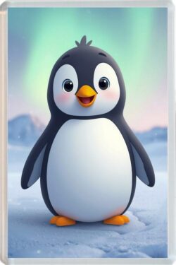 Cute Penguin - Fun Jumbo Fridge Magnet