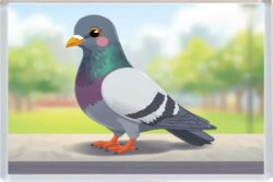 Cute Pigeon - Fun Jumbo Fridge Magnet