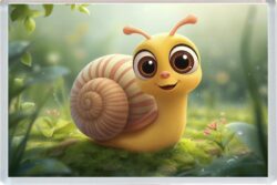 Cute Snail - Fun Jumbo Fridge Magnet