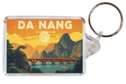 Da Nang - Vietnam - Artistic Double Sided Large Keyring 26V1