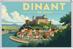 Dinant - Belgium - Artistic Jumbo Fridge Magnet 26B1