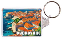 Dubrovnik - Croatia - Artistic Double Sided Large Keyring 26C1